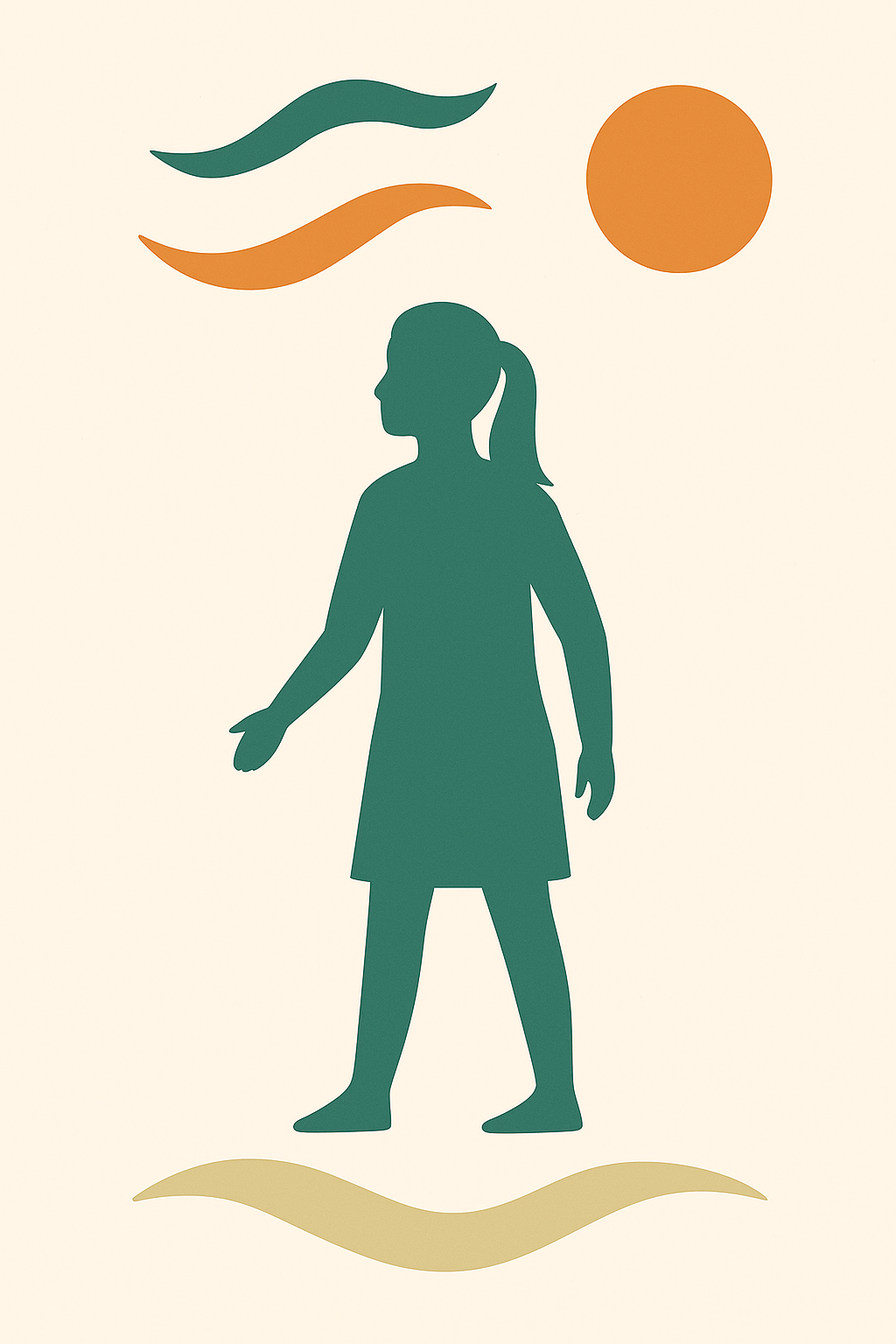 dessin-ado Illustration d'un adulte et d'u nenfant